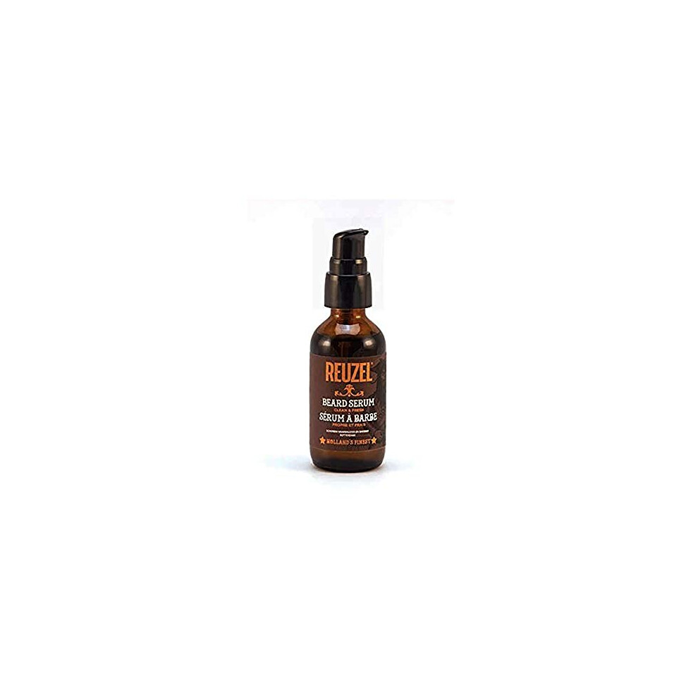Reuzel Light Clean And Fresh Beard Serum - Citrus Mint Scent - Formulated For Your Beard And Skin - Won't Clog Pores - Natural Non-Greasy Finish