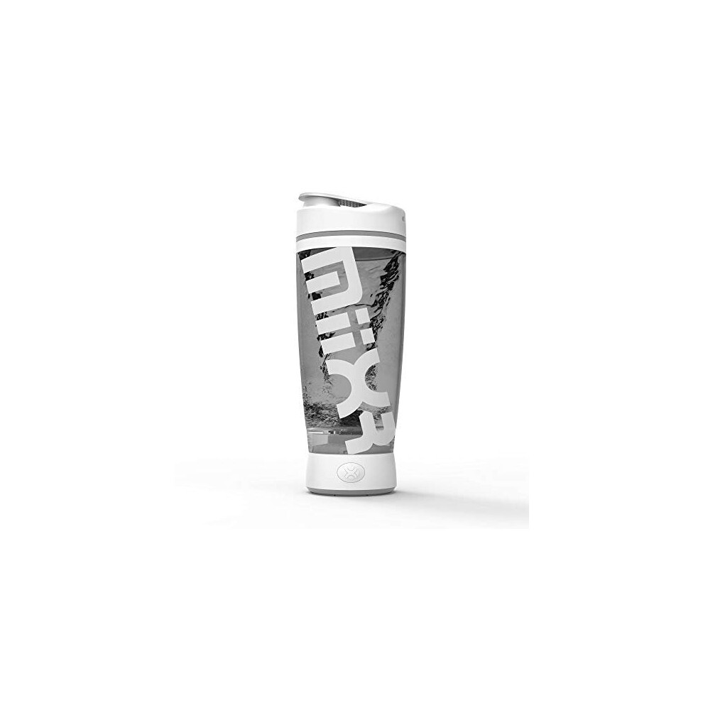 Promixx White/Grey Original Shaker Bottle (Miixr Edition) - Battery-Powered For Smooth Protein Shakes - Bpa Free, 600Ml Cup ()