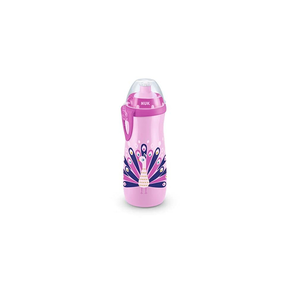 NUK Sports Cup Kids Cup with Chameleon Effect | 36 Months+ | Colour Changing | Leak-Proof Push-Pull Spout | Clip & Protective Cap | BPA-Free | 45