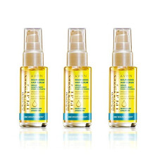 3 x Avon Advance Techniques 360 Nourishment Moroccan Argan Oil Leave-In Treatment