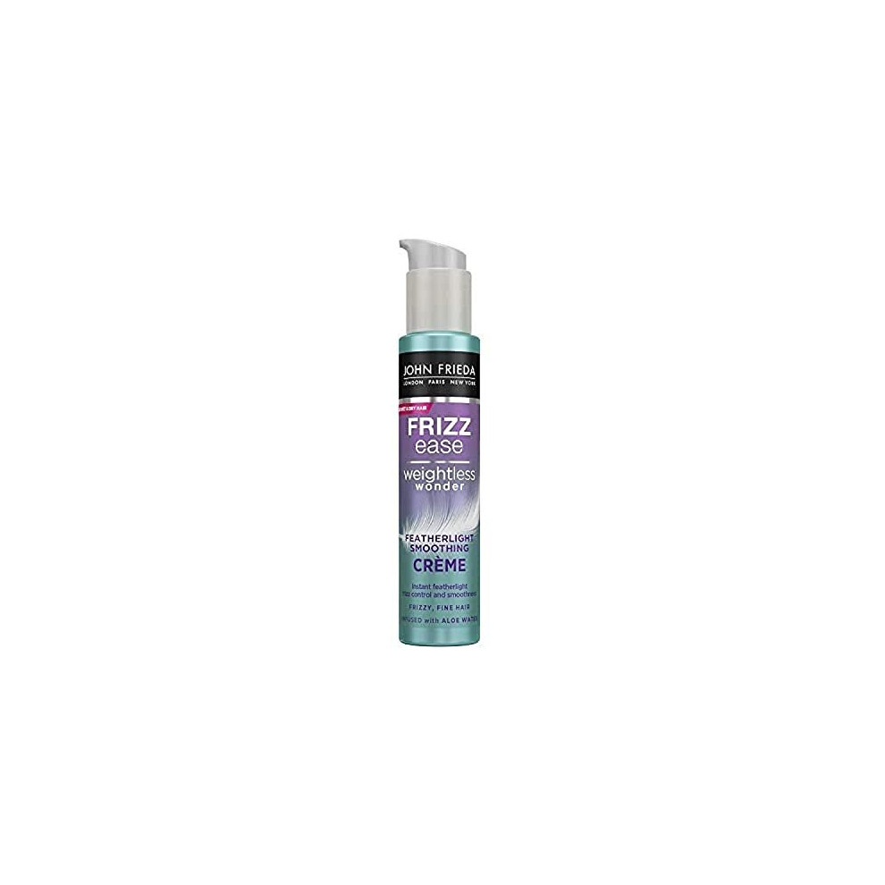 John Frieda Frizz Ease Weightless Wonder Featherlight Smoothing Crã¨Me For Frizzy, Fine Hair With Aloe Water, 100 Ml 2583800