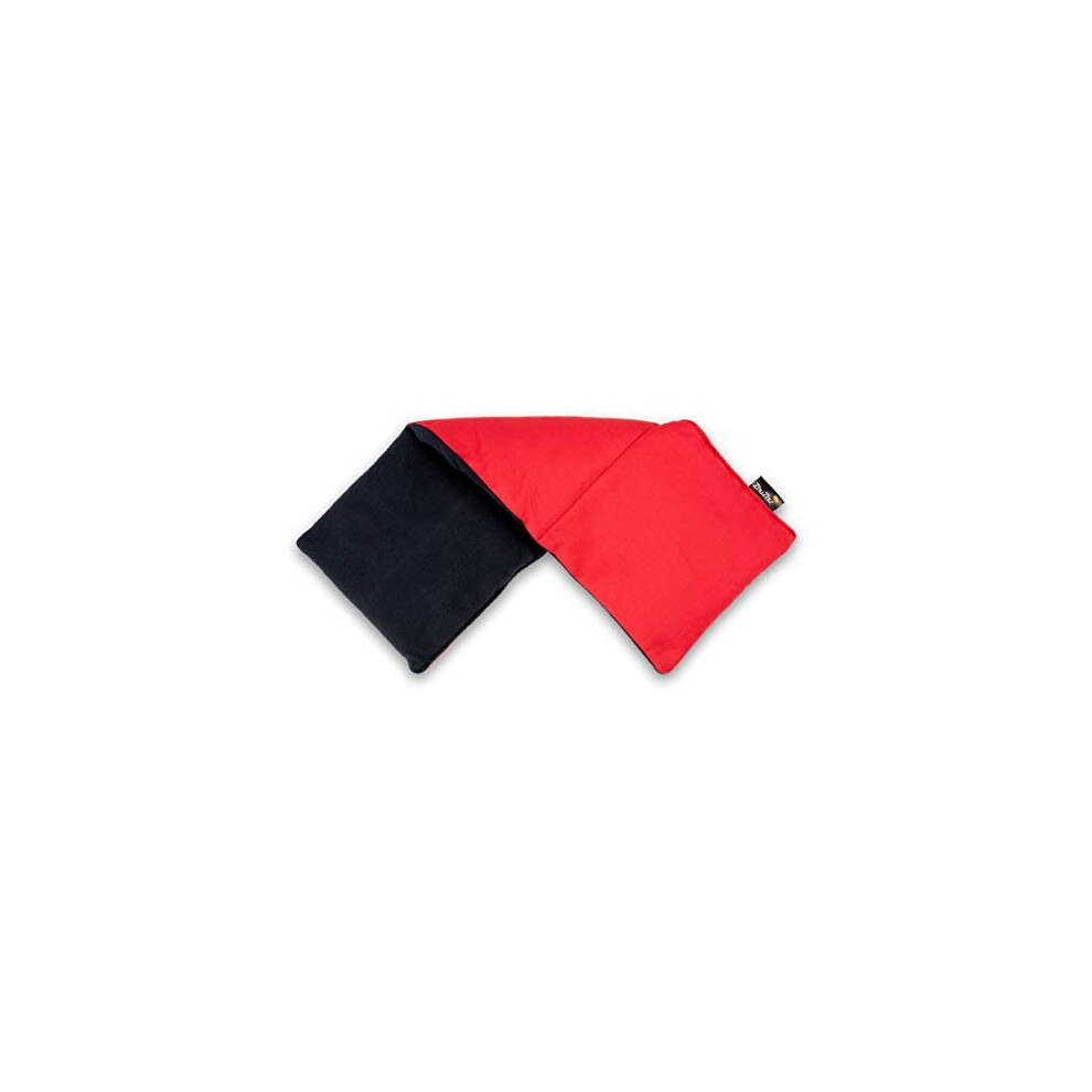 Zhu-Zhu Soothing Heat Pack - Navy Fleece & Red Twill Microwave Wheat Bag - Microwavable Soothing Heat Therapy Pad Zhu-Zhu Soothing Heat Pack - Mi