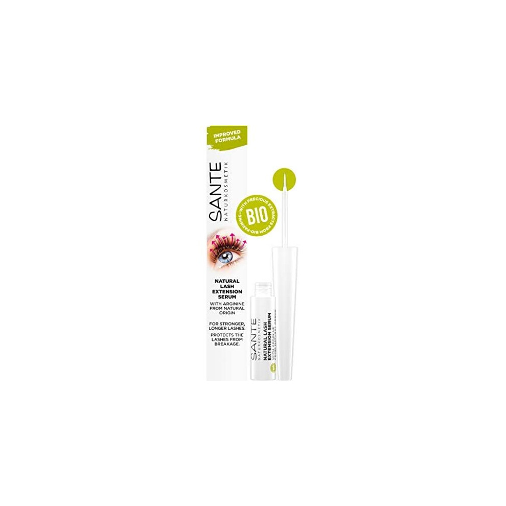 Sante Naturkosmetik Natural Organic Eyelash Serum Natural Lash Extension Serum, Eyelash Booster For Extension & More Growth, No Hormones, Vegan,