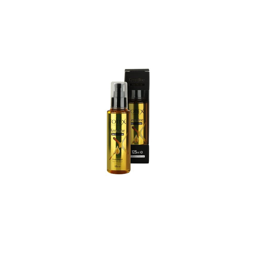 Totex Hair Styling Serum With Keratin Oil Hydrating Moisturiser For Frizzy Dry Damaged Hair - Anti Frizz Heat Protection For Curly Wavy Or Straig