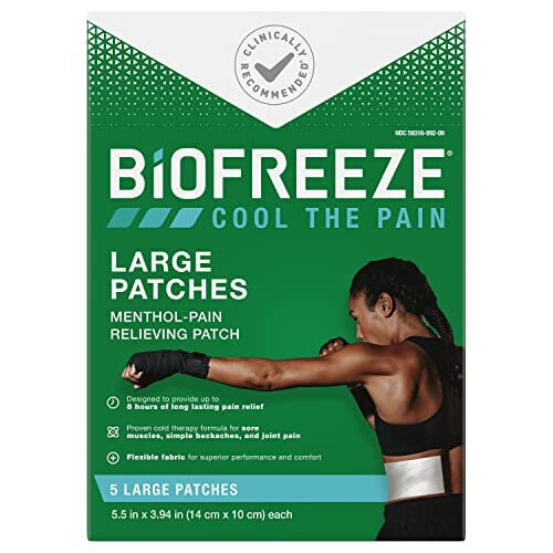 Biofreeze Pain Relief Patch, Large, 5 Patches