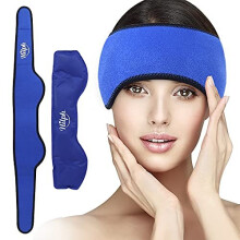 HilphHead Ice Pack for Headache & Migraine Pain Relief, Reusable Migraine Ice Pack Wrap Hot Cold Compress for Tension Headache, Sinus Pain, Stre