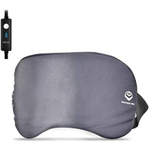 GRAPHENE TIMES Silk Eye Mask, Heated Eye Mask with Far-Infrared Physical Therapy by Electricity,3 Temperature Control Warm Therapeutic for Blepha