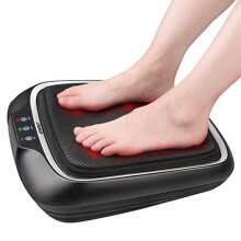 RENPHO Foot Massager with Heat - Deep-Kneading Shiatsu, 3 Kneading Intensities & 3 Air Levels, Heat, Removable Cover, Fits Up to US Men's Size 46
