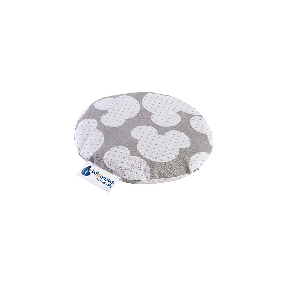 Medi Partners Cherry Stone Cushion Heat Pillow For Babies 180G Round 15Cm Eco Natural 100% Cotton Heat And Cold Therapy Massage Therapy (Miki)