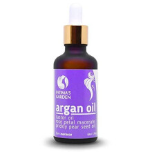Hair Serum with Argan Oil by Fatima's Garden-100% Natural Argan Oil for hair, with castor oil, black cumin oil, rose petal macerate, cold-pressed