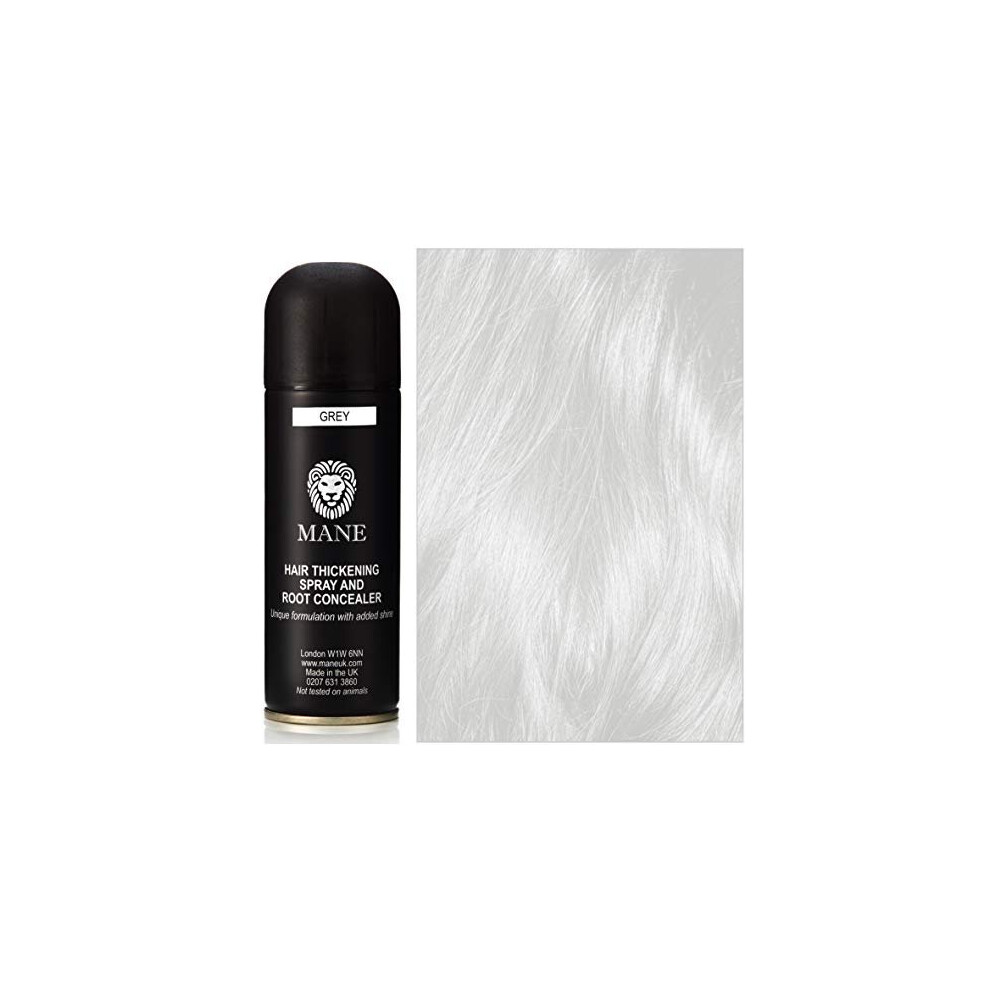 Grey - Hair thickening Spray by Mane UK - for Hair Loss and Thinning Hair and to conceal roots