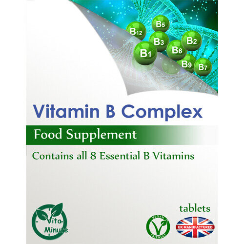 Vitamin B Super Complex - 90 Tablets - Tiredness, Nails Skin, Heart 2