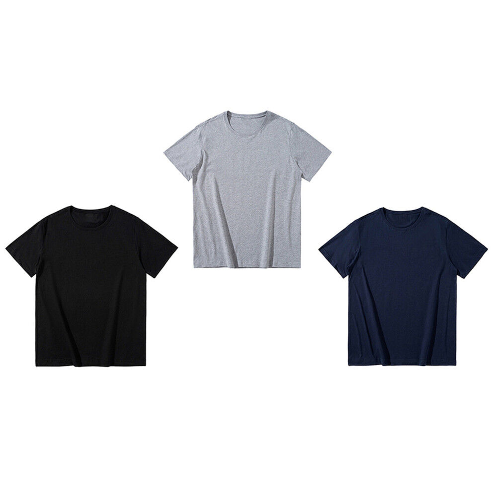 (2XL) Pack of 3 Men's Brushed Cotton T-Shirts