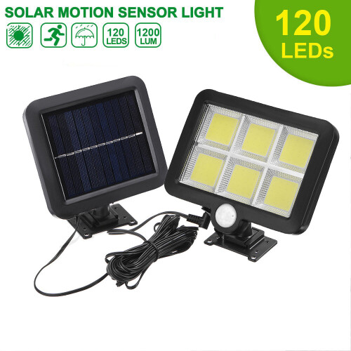 120 LED Solar Floodlight Lamp Outdoor Garden Light PIR Outdoor Sensor