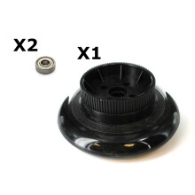 Rear Wheel & Tyre + Sprocket + Bearings Fits 24v Electric Scooter 384-3M Belt