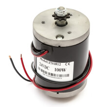 Electric Motor 24v 100w 7T 6mm Chain Sprocket ZY6812 24 Volt 100 Watt