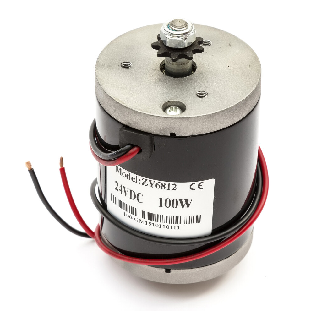 Electric Motor 24V 100W 9T 6Mm Chain Sprocket Zy6812 24 Volt 100 Watt 5056213550431
