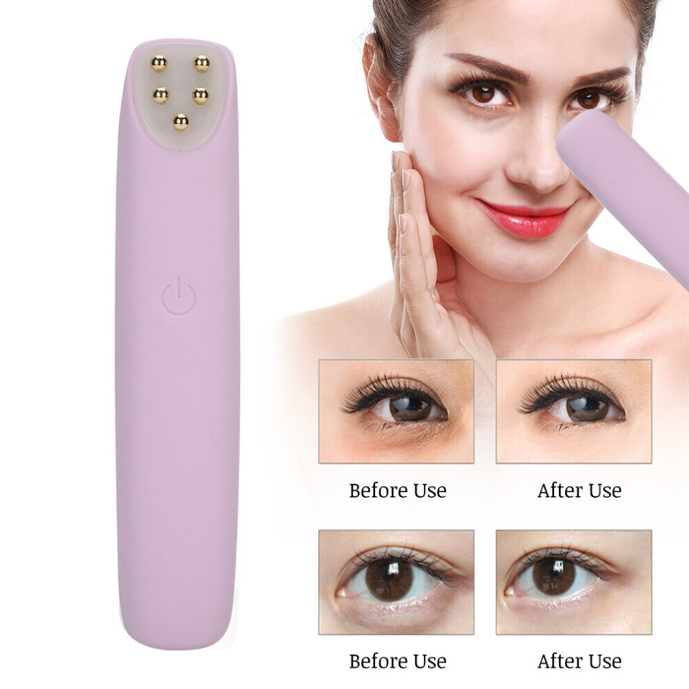 Lemon Tea7186 Dark (Purle) Rf Radio Frequency Eye Massage Anti-Ageing Wrinkle Vibration Pen