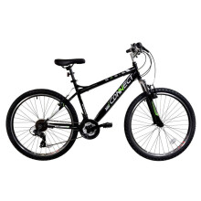 Basis Connect Hardtail Mountain Bike 26-Inch Wheel, 18-Speed - Black/Green, Steel Frame (BD-2126002)