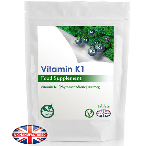 60 x 100mcg Tablets Vitamin K1 (Phytomenadione) Bleeding problems (V)