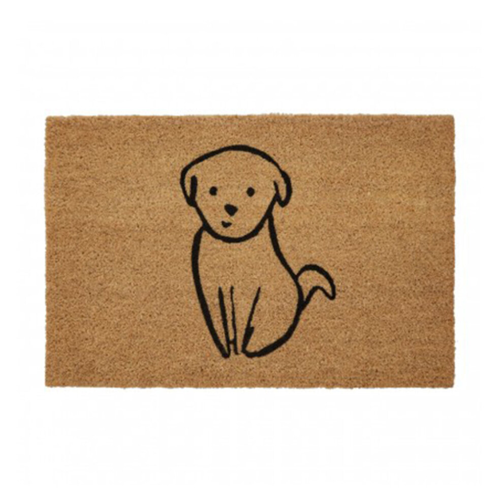Cute Dog Design Runway Hallway Door Mat Entrance Washable Non Slip Coir Doormat