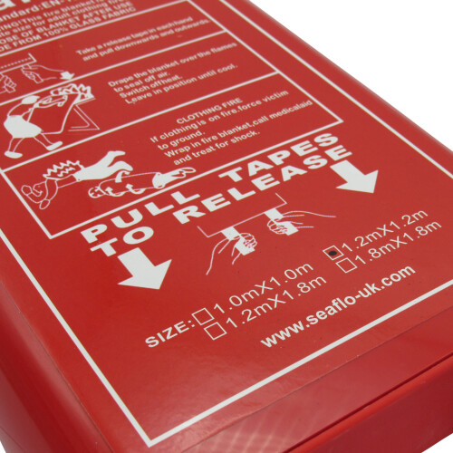 Fire Retardant Safety Blanket 1.2M x 1.2M (Quick Release Fireproof) 2