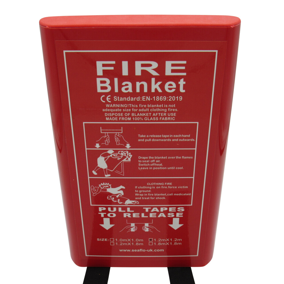 Fire Retardant Safety Blanket 1.2M X 1.2M (Quick Release Fireproof) 600988540910