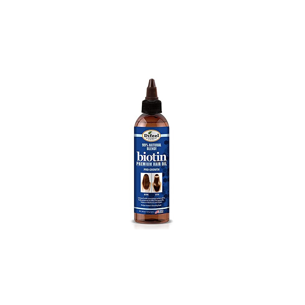 Difeel Biotin Progrowth Premium Hair Oil 8 oz