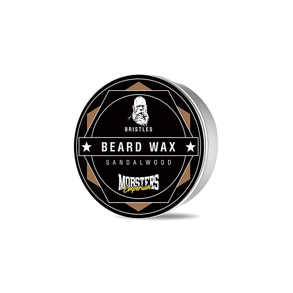 Mobsters Emporium Mobsters Beard Wax For Men Moustache & Beard Softener Leave In Conditioner Jojoba Oil, Coconut Oil, Beeswax - Beard Wax Styles, Strengthens A