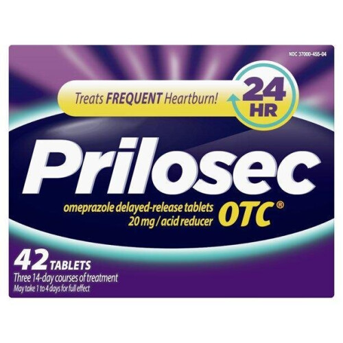 Prilosec, OTC, 20 mg, 42 Tabletten