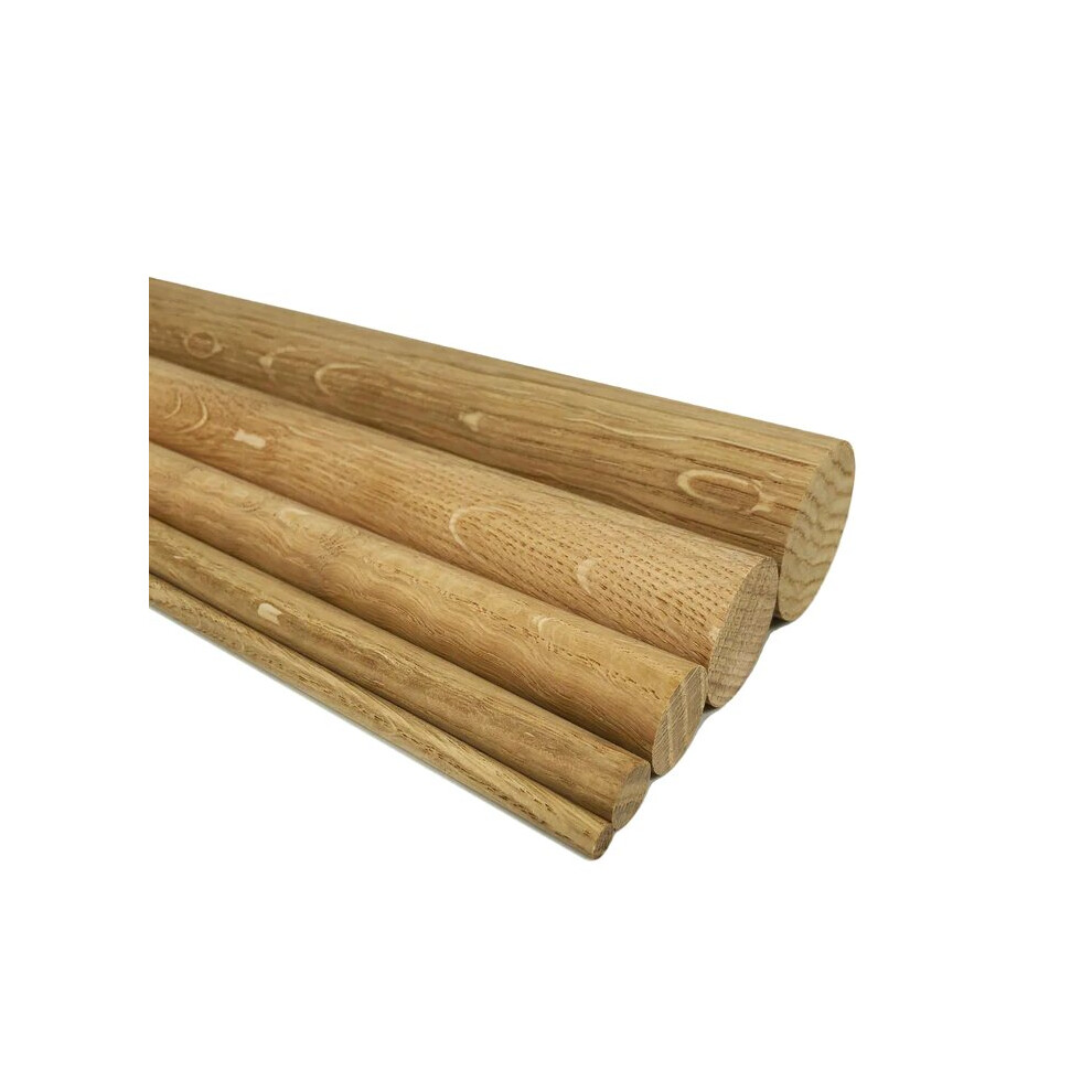 (75mm, 5) 20mm Oak Wood Dowel Choose length