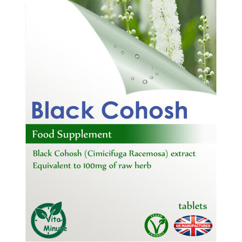 90 Tablets - Black Cohosh Extract 100mg, Sleep Quality, UK (V) 2