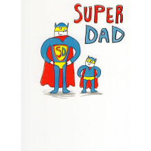 Super Dad My Hero Happy Father's Day Card Jelly Good Greeting Cards
