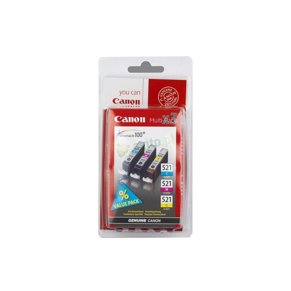 Canon Cli-521 C/m/y Ink
