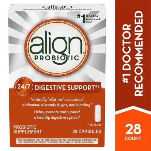 Align Probiotics, 24/7 Digestive Support, Probiotic Supplement, 28 Capsules