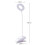 Flexible Clip On LED Reading Light Desk Bed Night Lamp Rechargeable 3