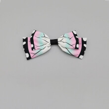 (Kochou Shinobu, Spring Clip) Demon Slayer Giyuu Nezuko Kanroji Tanjiro Bowknot Hairpin Cosplay Accessory