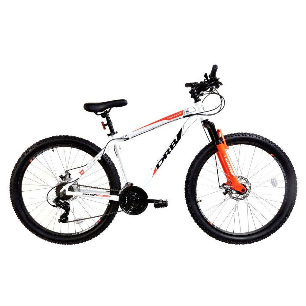 Viscount Hardtail Mountain Bike, 27.5in Wheel - White/Red