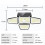 4 Head Solar PIR Motion Sensor Light Outdoor Wall Security Flood Lamp 2