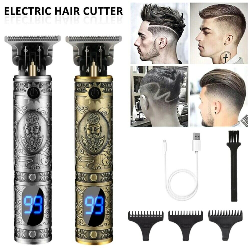 (Gun Color) Electric Hair Clippers ~ Mens Hair Trimmer Shaver