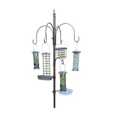 Metal Complete Bird Feeding Station with 5 Feeders