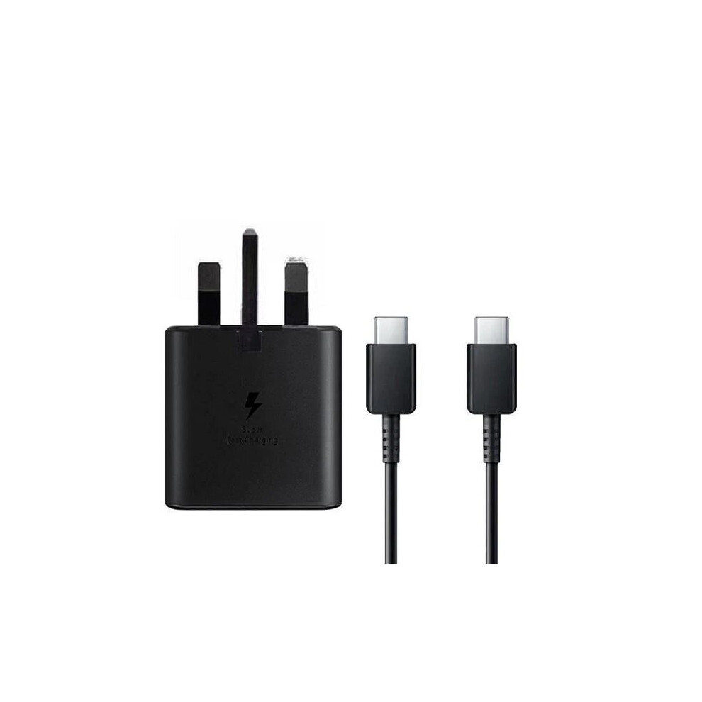 Samsung Galaxy S21 25W Super Fast Charger Usb Type-C Plug & Cable 5G