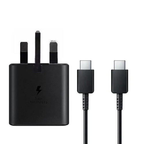 Samsung Galaxy S20 FE 25W Super Fast Charger USB Type-C Plug & Cable