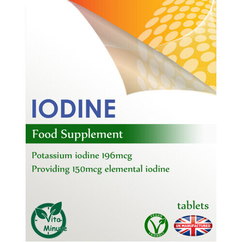 90 Tablets Potassium Iodide 150mcg (V) for Thyroid & Cognitive Support – Vegan UK 2