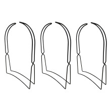 Set of 3 Growbag Cane Frame Supports
