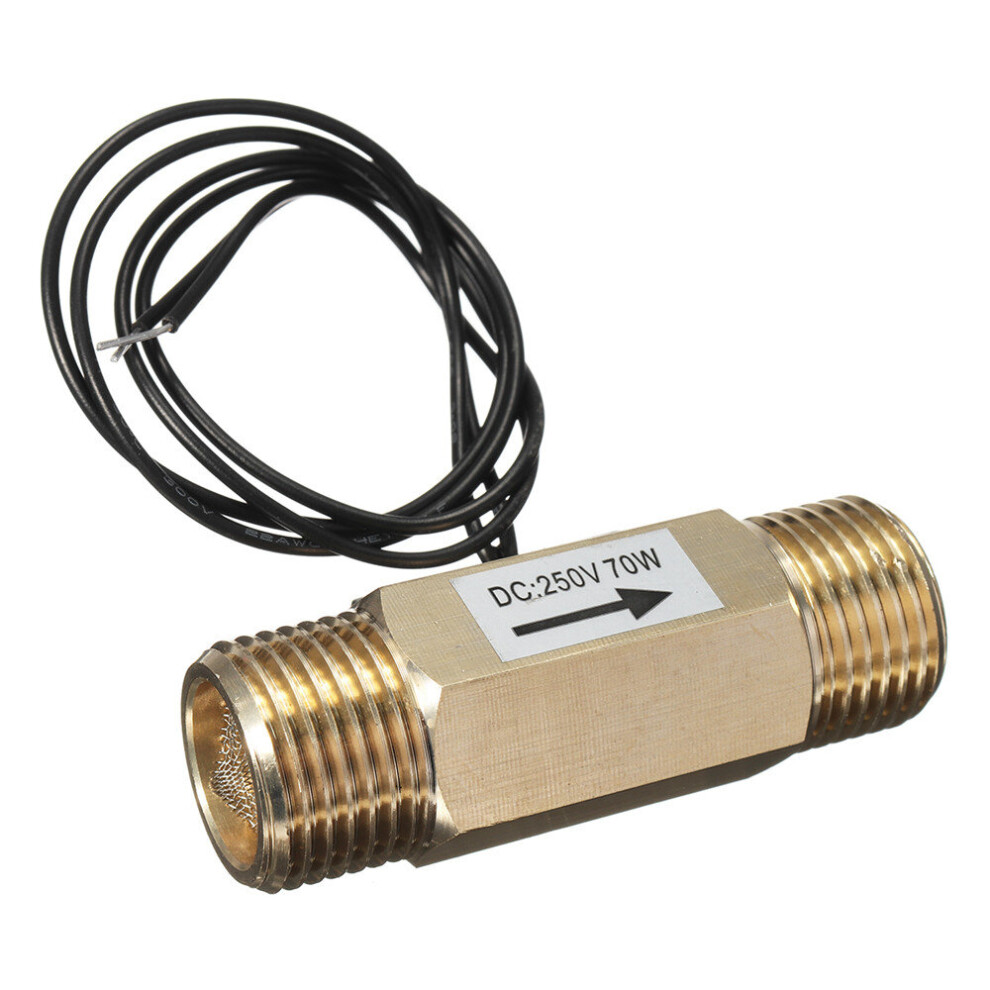 New Dn15 G1/2 Brass Water Flow Control Switch Magnetic Type Fluid Flowmeter Counter 623414386180