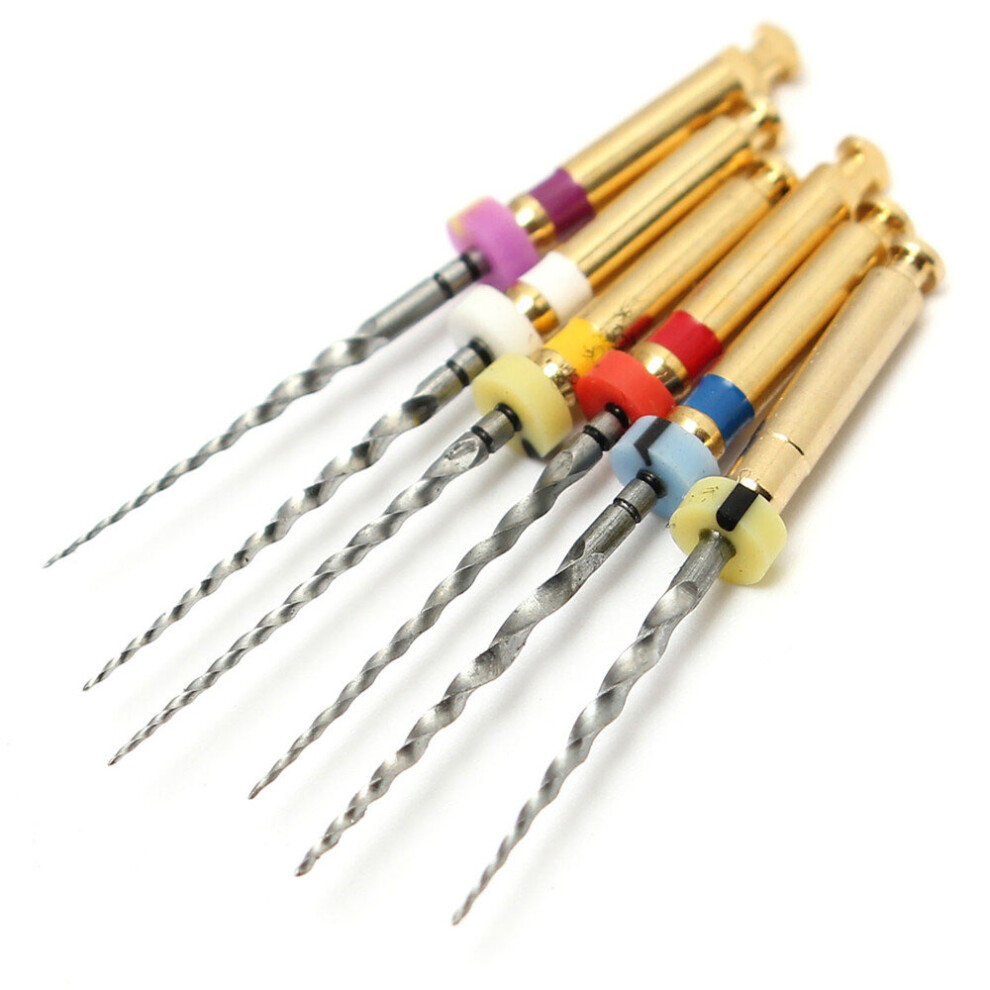 New 6Pcs Dental Universal Endodontic Rotary Files Assorted Sx-F3 21Mm Dental Tools 623414386197