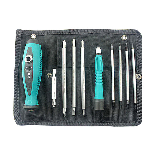 New 10Pcs Precision Magnetic Screwdriver Set Phillips Slotted Star Bits Repair Tools