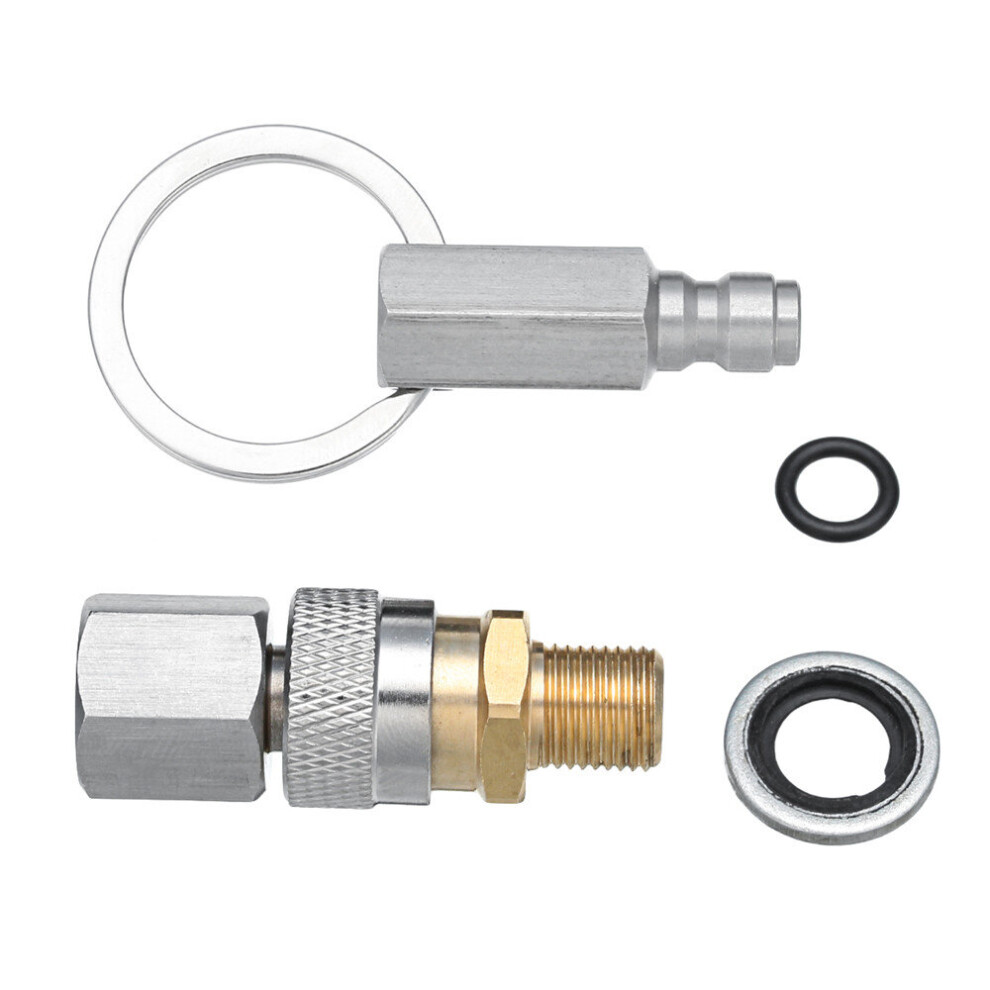 New 1/8 Inch Bsp Quick Release Coupler Fittings Charging Hose Adapter Kit For Air Rifles Pcp 623414386579