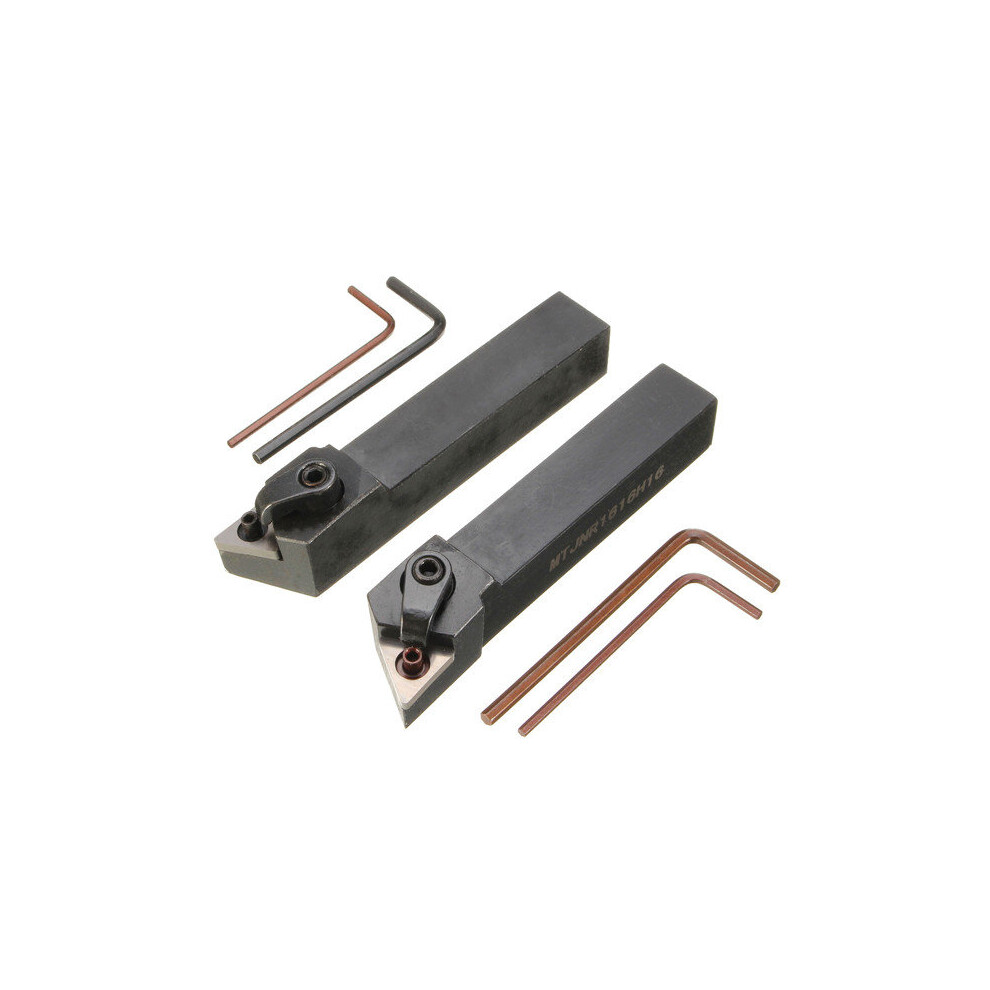 New 2Pcs Mtjn 16X100mm Lathe External Turning Tool Holder For Tnmg1604 Inserts 623414379465